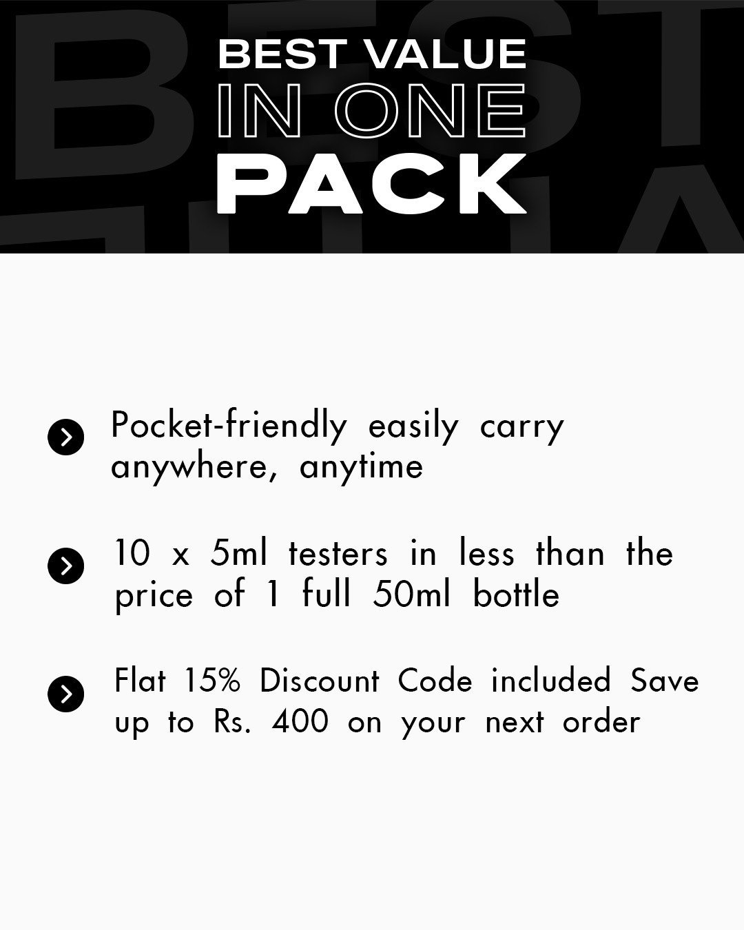 Top 10 Bestselling Fragrances – Tester Pack